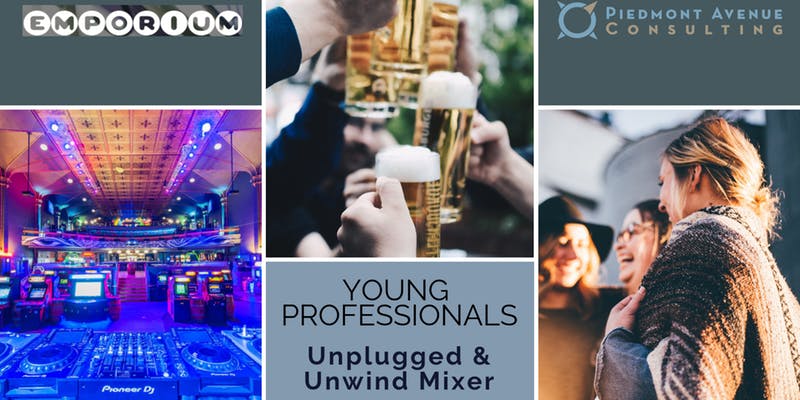 SF Young Professionals Unplugged & Unwind Mixer – Emporium SF 10/4/18 6PM