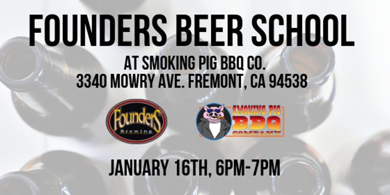Founders School of Beer – January 16th, 2019, 6pm-7pm