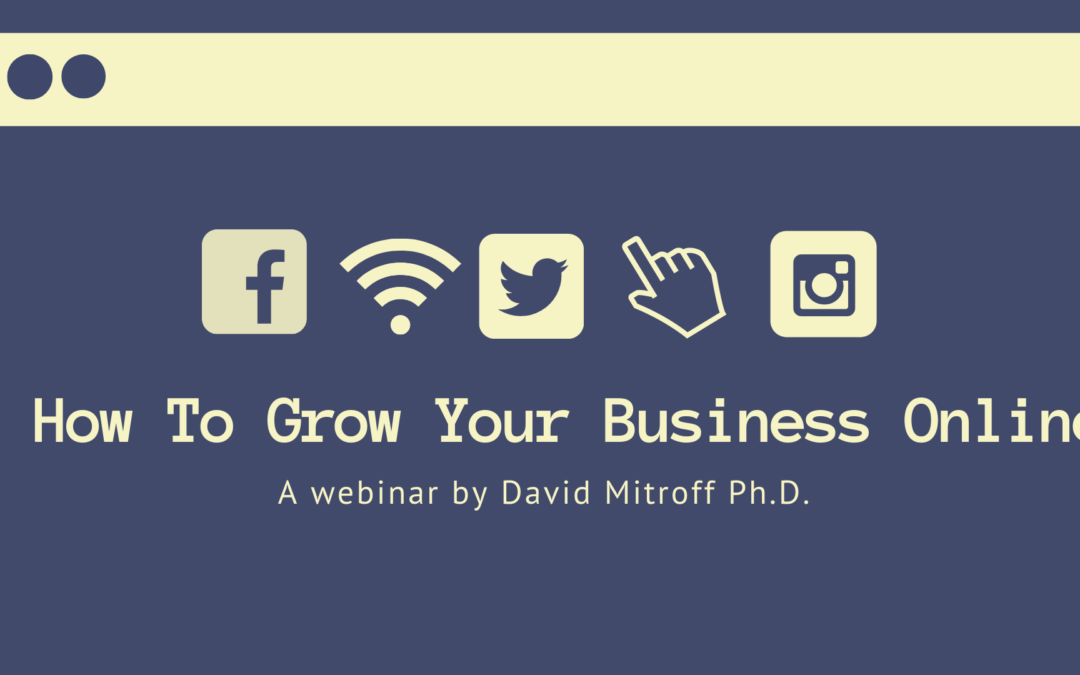 How to Grow Your Business Online by David Mitroff Ph.D.