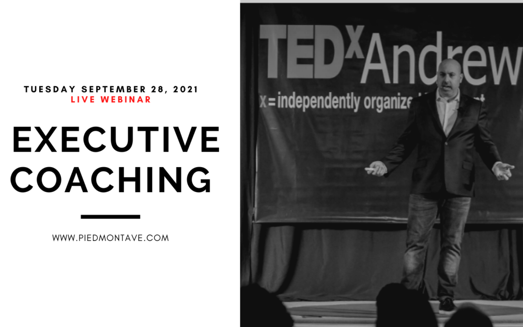 Webinar Executive Coaching | September 28, 2021 | David Mitroff, Ph.D.