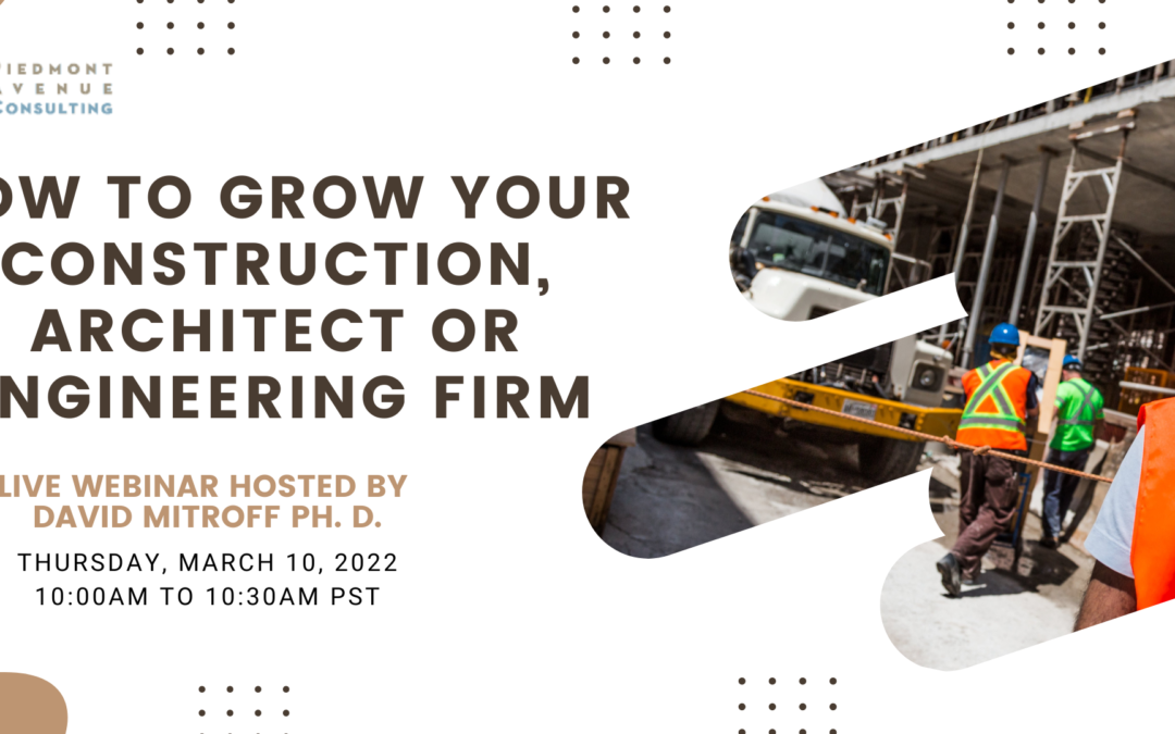 Live Webinar How to Grow your Construction, Architect or Engineering Firm