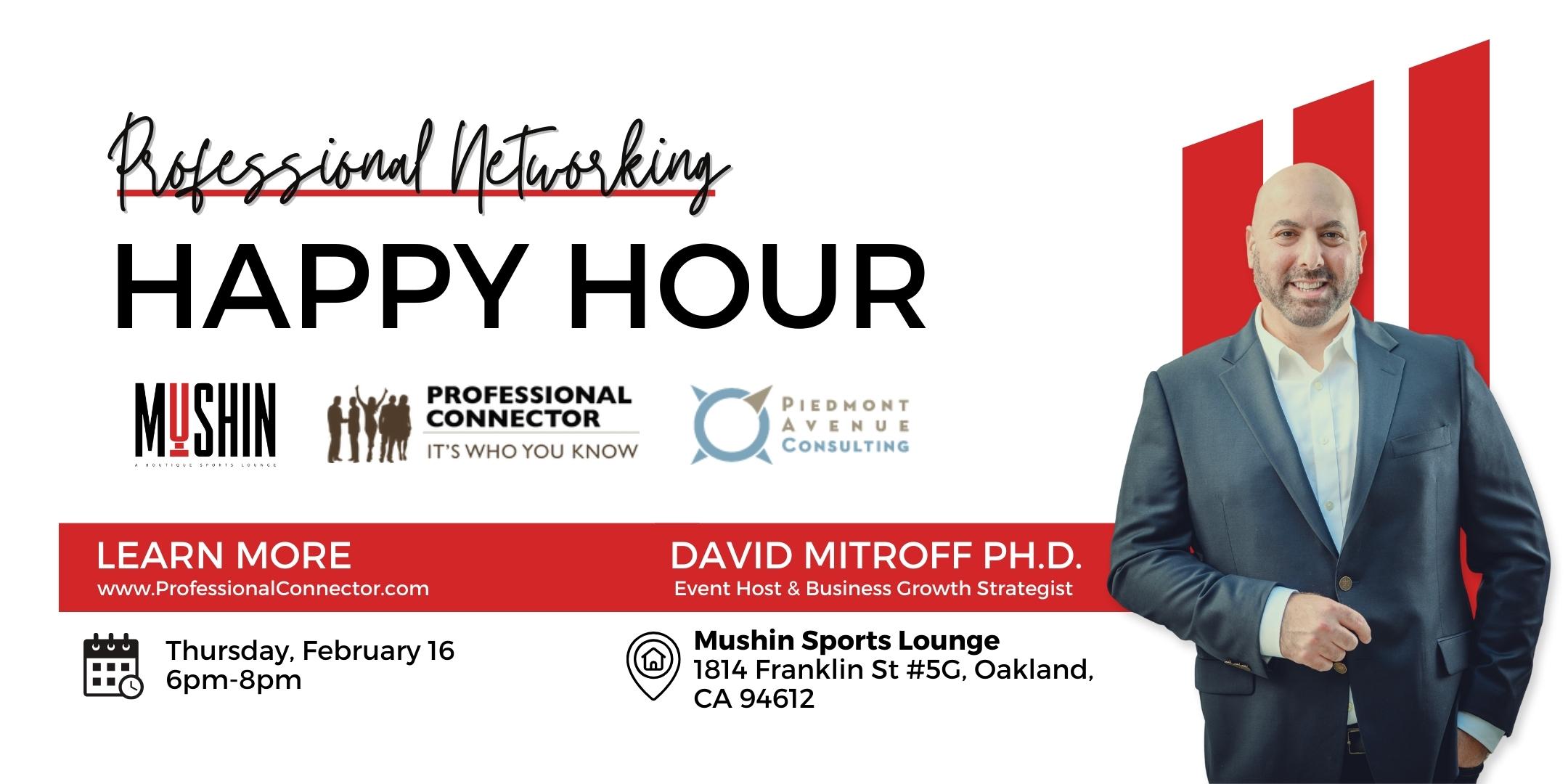 Bay Area Networking Happy Hour at Mushin Sports Lounge | Feb. 16, 2023